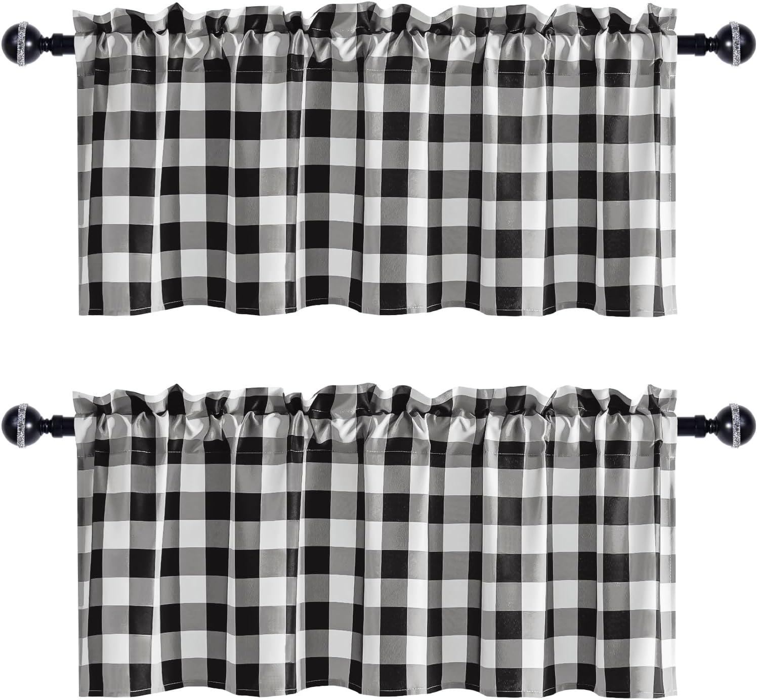 Black And White Checkered Valance
