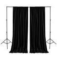 thumbnail image 1 of Clearance! Hiasan Backdrop for Party Decoration [2P], Prom Graduation, Rod Pocket High Density Polyester Photo Background, 5ft x 10ft, Black, 1 of 6