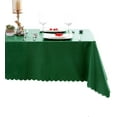 thumbnail image 1 of Hiasan Christmas PVC Rectangle Tablecloth - 100% Waterproof Oilproof Stain Resistant Wipeable Vinyl Table Cloth for Kitchen Dining and Outdoor Picnic, 54 x 80 Inch, Green, 1 of 7