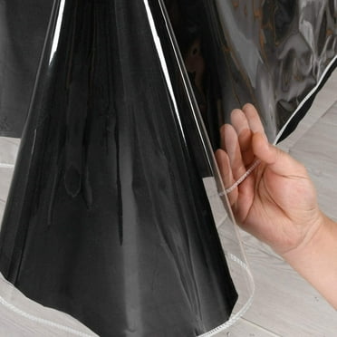 Hiasan Clear Plastic Tablecloth Rectangle - 100% Waterproof Oilproof Stain Resistant Wipeable Transparant Vinyl Table Cloth Protector, 54 x 80 Inch
