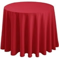 thumbnail image 1 of Hiasan Christmas Red Round Tablecloth 120 Inch - Waterproof Stain Resistant Spillproof Polyester Fabric Table Cloth for Dining Room Kitchen Party, 1 of 8