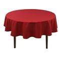 thumbnail image 1 of Hiasan Christmas Red Round Tablecloth 60 Inch - Waterproof Stain Resistant Spillproof Polyester Fabric Table Cloth for Dining Room Kitchen Party, 1 of 8