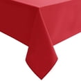 thumbnail image 1 of Hiasan Red Tablecloth Square - Waterproof and Wrinklr Resistant Washable Polyester Fabric Table Cloth for Dining Room and Outdoor Use, 54 x 54 Inch, 1 of 7