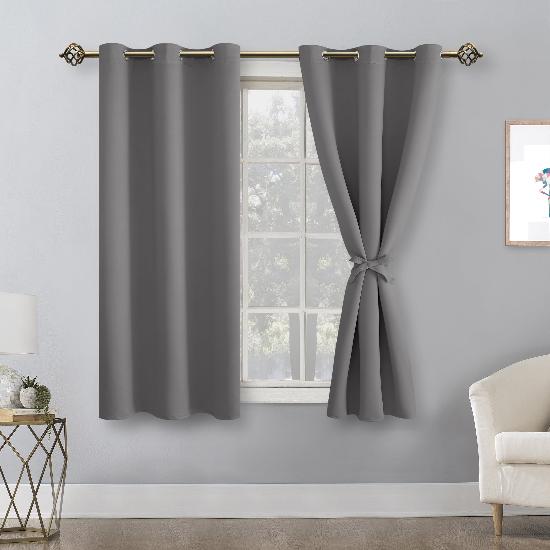 Hiasan Short Blackout Curtains for Bedroom - Thermal Insulated & Light ...