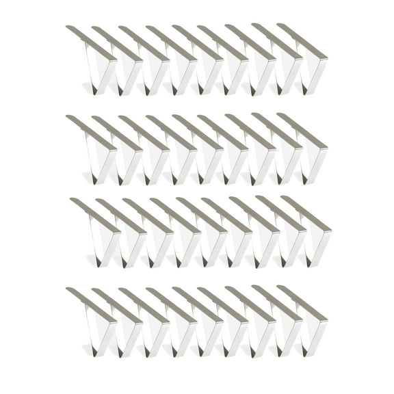 Hiasan Tablecloth Clips, 36 Pack Picnic Table Clips, Stainless Steel Tablecloth Holders, Table Cover Clamps for Outdoor Patio