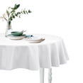 thumbnail image 1 of Hiasan White Round Tablecloth 60 Inch - Outdoor Tablecloth Waterproof Stain Resistant Spillproof Polyester Fabric Table Cloth for Dining Room Kitchen Parties, 1 of 9