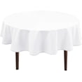 thumbnail image 1 of Hiasan White Round Tablecloth 60 Inch - Outdoor Tablecloth Waterproof Stain Resistant Spillproof Polyester Fabric Table Cloth for Dining Room Kitchen Parties, 1 of 8