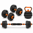 thumbnail image 1 of Hiaso 33lbs Adjustable Dumbbells Set, 5-in-1 Free Weights with Connector, Home Gym Barbell & Kettlebell, Multi-Function Fitness Equipment with Push Up Stand & Weight Plates for Men Women, 1 of 9