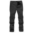 Men And Women Winter Waterproof And Windproof Outdoor Hiking Pants, Wool Soft Shell Skiing Pants With 4 Zipper Pockets