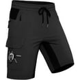 thumbnail image 1 of Hiauspor Men's Loose Quick Dry Shorts with 5 Pockets for Cycling Hiking Fishing Outdoors Black S, 1 of 5