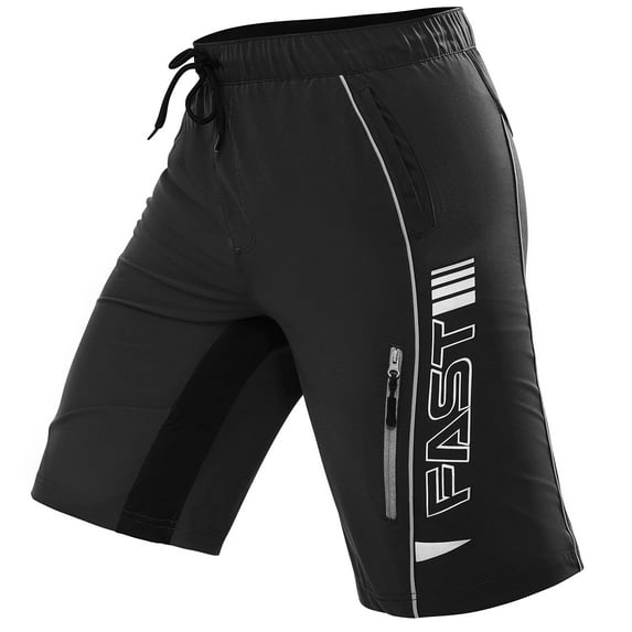 Hiauspor Men's and Big Men's Active Performance Shorts with Zipper Pockets, up to Size 3XL