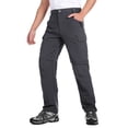 thumbnail image 1 of Hiauspor Mens Cargo Hiking Pants Convertible Zip Off Elastic Waist with Pockets Grey M, 1 of 6