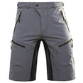 thumbnail image 1 of Hiauspor Mens Water Repellent Mountain Bike Cycling Outdoor Shorts with 4 Pockets Breathable Quick Dry Grey XXL, 1 of 7