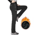 thumbnail image 1 of Hiauspor Women's Waterproof Hiking Pants Fleece Lined Ski Snow Winter Cargo Pants, 1 of 7