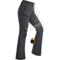thumbnail image 1 of Hiauspor Womens Snow Ski Pants Fleece Lined Insulated Flare for Hiking Winter Outdoor Grey L, 1 of 7