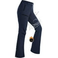 thumbnail image 1 of Hiauspor Womens Snow Ski Pants Fleece Lined Insulated Flare for Hiking Winter Outdoor Navy M, 1 of 7
