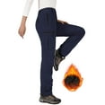 thumbnail image 1 of Hiauspor Women's Snow Pants Waterproof Fleece Lined Insulated for Ski Winter Hiking Navy 2XL, 1 of 10
