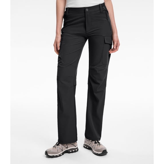 Hiauspor Women's Cargo Hiking Deep Pocket Water Resistant Quick Dry Pant (Women's 10)