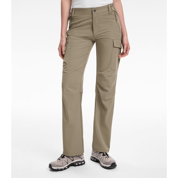 Hiauspor Women's Cargo Hiking Deep Pocket Water Resistant Quick Dry Pant (Women's 8)