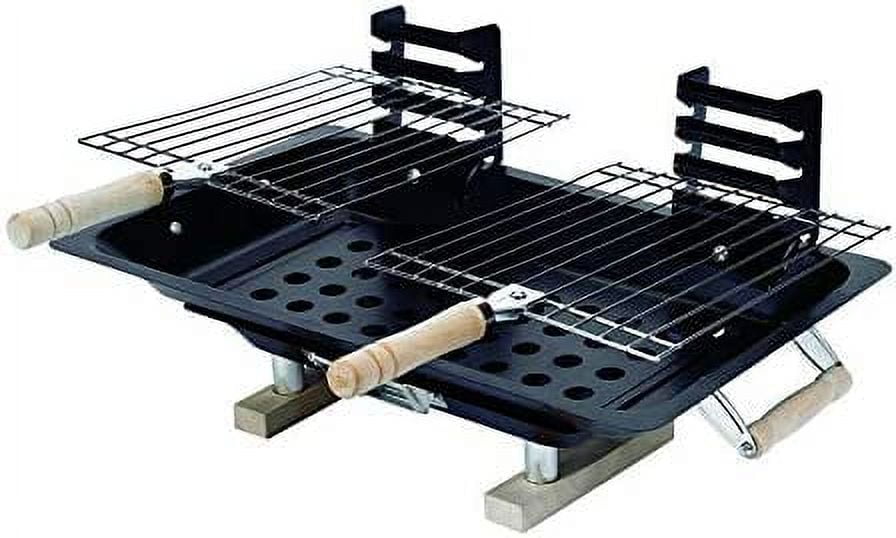 Hibachi Charcoal Grill 17" X 10" 133 Sq. In. Black