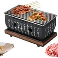 Hibachi Grill Japanese Tabletop Charcoal Grill Table Top Portable