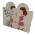 thumbnail image 1 of Hibalala 100 Pcs Mother's Day Greeting Cards Set, Foldable Heart-Shaped Cards Note Card for Mother's Day Party, 1 of 6