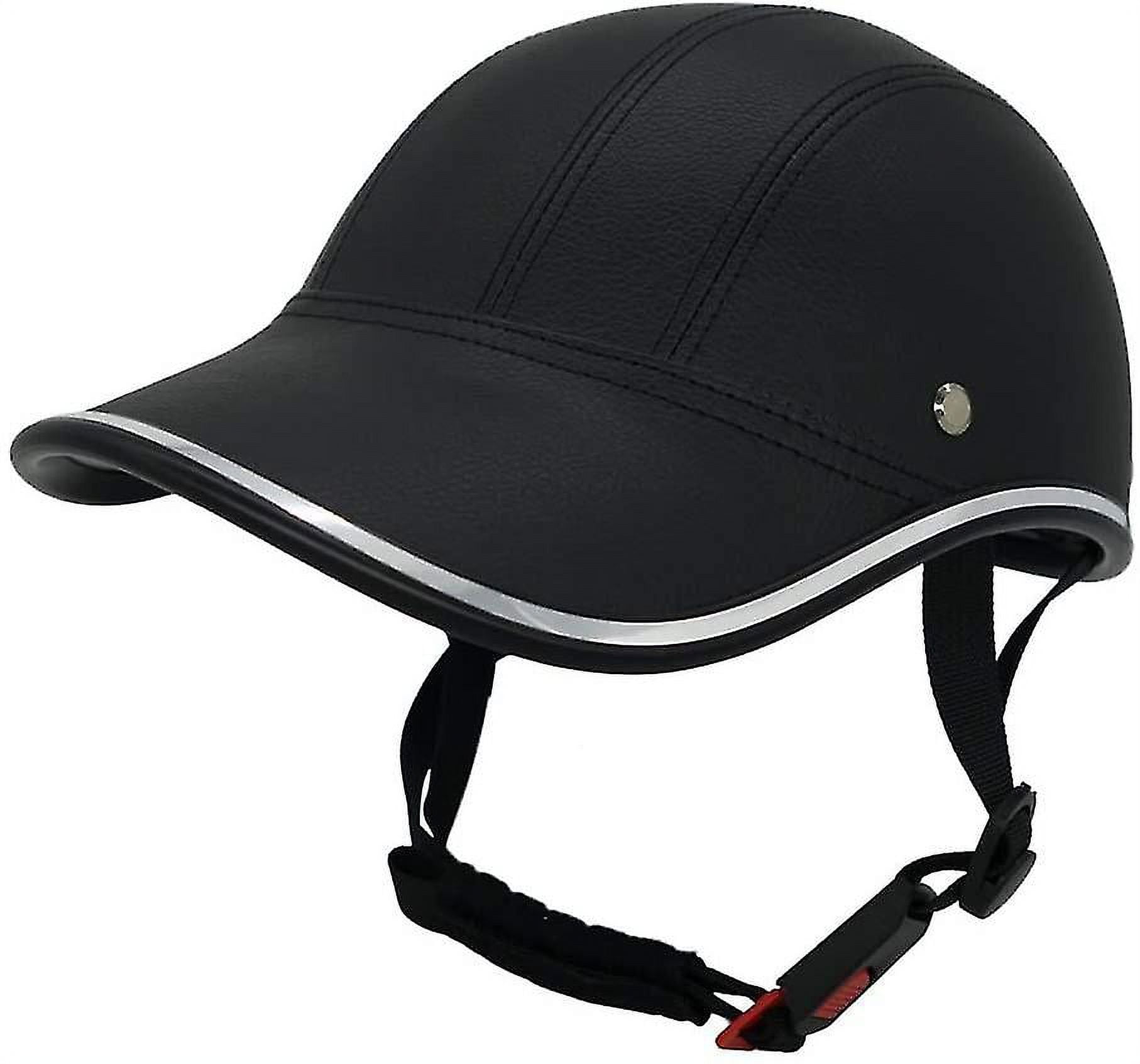 Hibalala Bike Helmet Adults-Cycling-Bicycle Baseball-Helmet - Safety Urban Style Adjustable Adults Bike Helmet Mountain Road For Men Women Teen-Black Helmet-(N