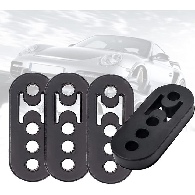 Exhaust Bracket Hanger, Heavy Duty Exhaust Mount Rubber 4 Holes 12mm