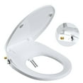 thumbnail image 1 of CADOVE Elongated Bidet Toilet Seat with Gentle Slow-Close Mechanism, Non-Electric Bidet Attachment for Toilet Seat Boasting Dual Nozzles, Bidet Sprayer with Adjustable and Self-Cleaning Nozzles, 1 of 6