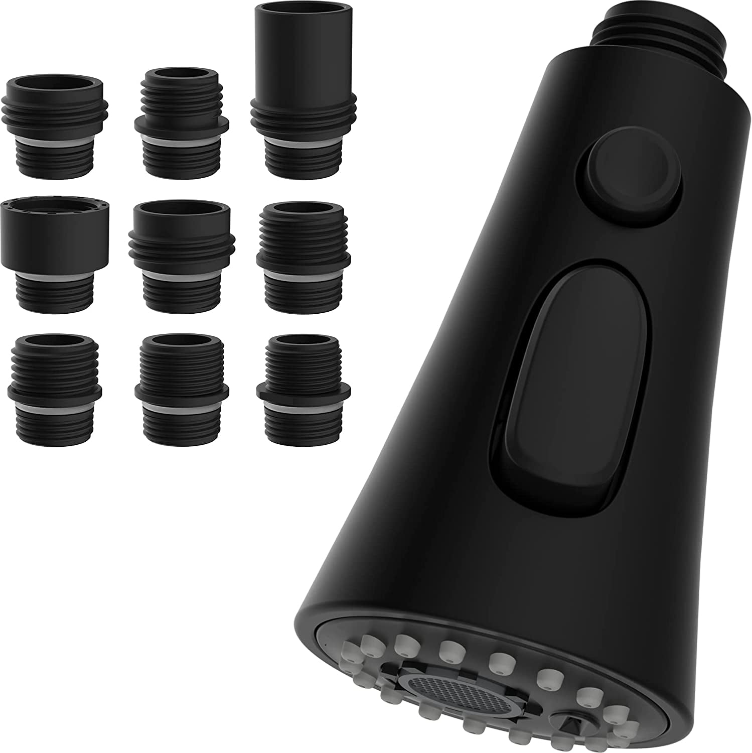 Hibbent Kitchen Faucet Head Replacement, 3Function Pull Down Kitchen