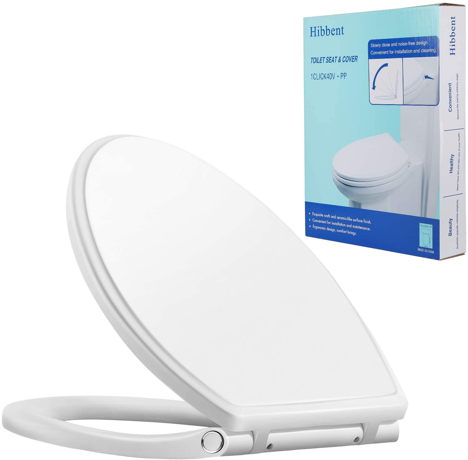 Mayfair 149BNEC000 White Elongated Toilet Seat