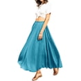 thumbnail image 1 of Hibeli Women's Elastic Waist Flowing Bohemian Maxi Skirt, 1 of 2