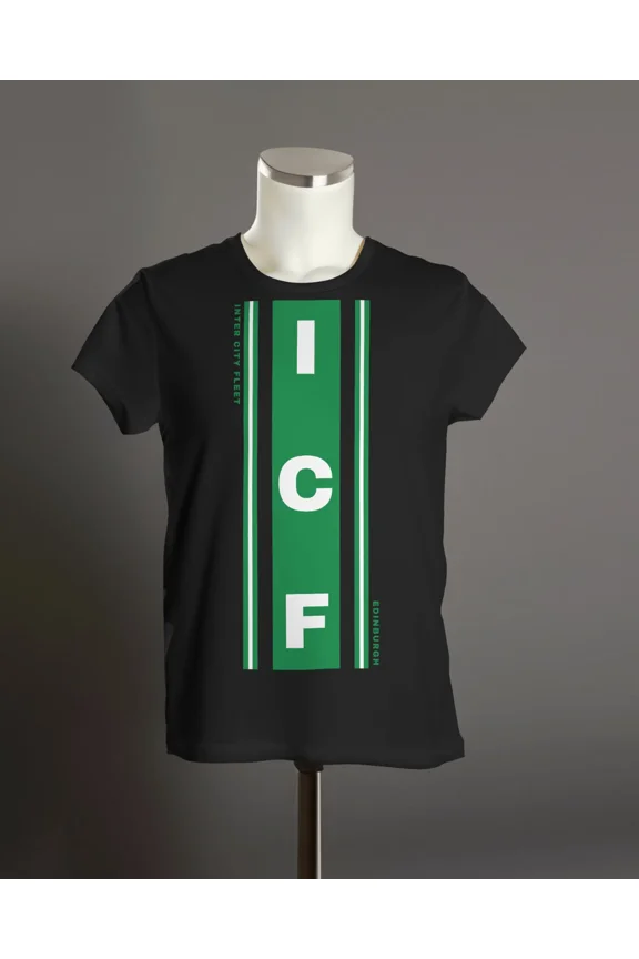Hibernian ICF Inter City Fleet T-Shirt | Hooligan | Unisex Organic Centre Stripe