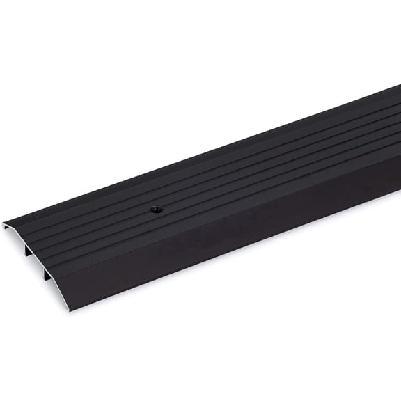 Randall Manufacturing Dark Bronze Fluted Aluminum Threshold for Doorways, Matching Screws, 4 in W x 36 in L x 1/2 in H