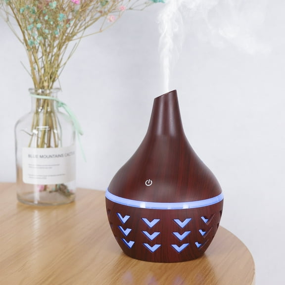 Hibibud Essential Oil Diffuser,Quiet Humidifier for Bedroom,Portable USB Humidifier with LED Light