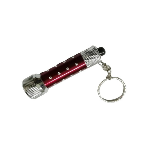 Hibibud Keychain Flashlight Waterproof Keychain Light Ideal For Outdoor Use Key Light Red