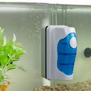 Hibibud Magnetic Brush Aquarium Fish Tank Glass Algae Scraper Cleaner Floating Curve M