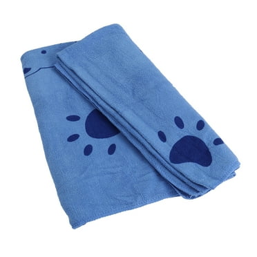 Microfiber Fast-Dry Pet Bath Towel Dry Towel for Pet Dog Puppy Cat Over Size (Blue)