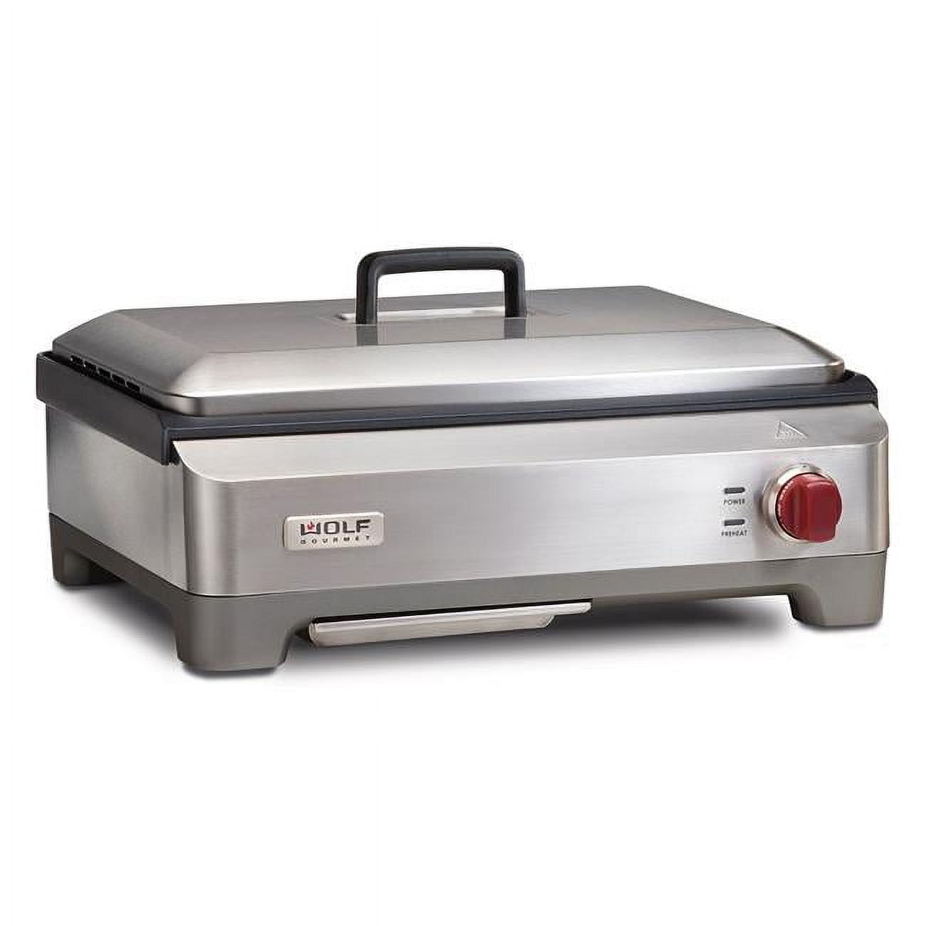 Wolf Gourmet Stainless Steel Electric Griddle with Lid