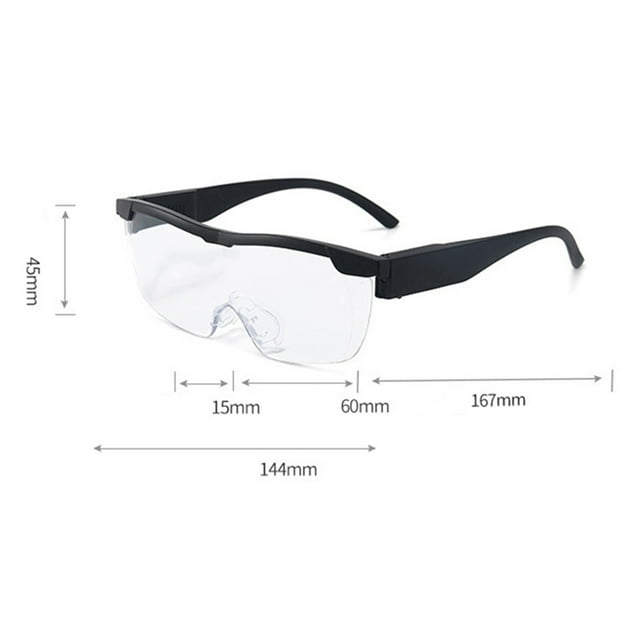 Sofullue Magnifying Glasses with Light 2 LED Lighted Magnifier Eyeglasses for Reading Hobbies