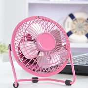 Hibibud USB Portable Tripod Cooling Little Mini Fan Office Home 4" Small Desk Table Fan