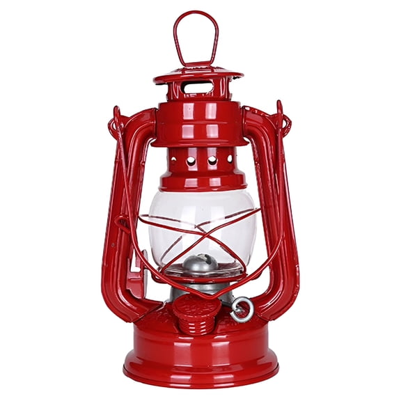 Hibibud Vintage Kerosene Oil Lamp With Adjustable Wick And Flame Control Knob Indoor Hurricane Lantern For Emergency Power Outage