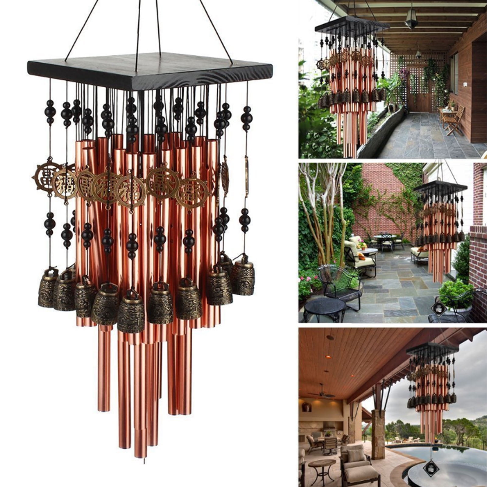 Hibibud Wind Chimes, Elegant Wind Chimes for Outside, Unique Wind Chime for Home Décor, Thoughtful Sympathy Wind Chimes for Remembrance