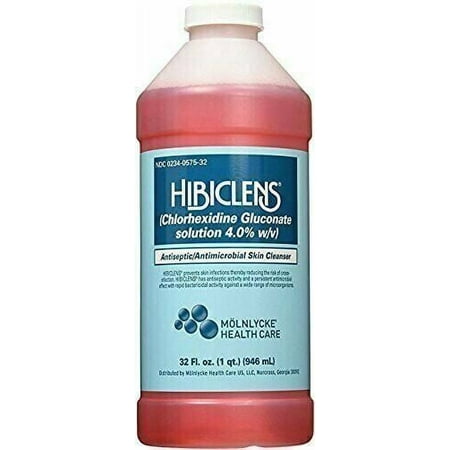 Hibiclens Antimicrobial and Antiseptic Skin Cleanser Liquid Soap 32 Oz Pack of 3