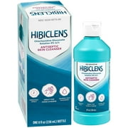 Hibiclens Antiseptic Skin Cleanser & Hand Soap for Home & Hospital - Fast-Acting & Long-Lasting Protection from Germs, Antibacterial & Antimicrobial Effect - 4% CHG For Surgery - 8 oz Pack of 2