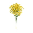 thumbnail image 1 of Hibiscsu Artificial Gypsophila, Baby Breath Flowers Plastic Fake Flower Indoor Outdoor Wedding Bridal Bouquet Home Garden Party DIY Wreath Table Arrangement Decoration Pot Planter Filler Yellow, 1 of 6