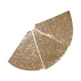 thumbnail image 1 of Hibiscsu Christmas Tree Skirt 48 Inch Gold Tree Skirt Xmas Tree Mat Sequin Tree Skirt for Xmas Home Holiday New Years Party Decoration, 1 of 3