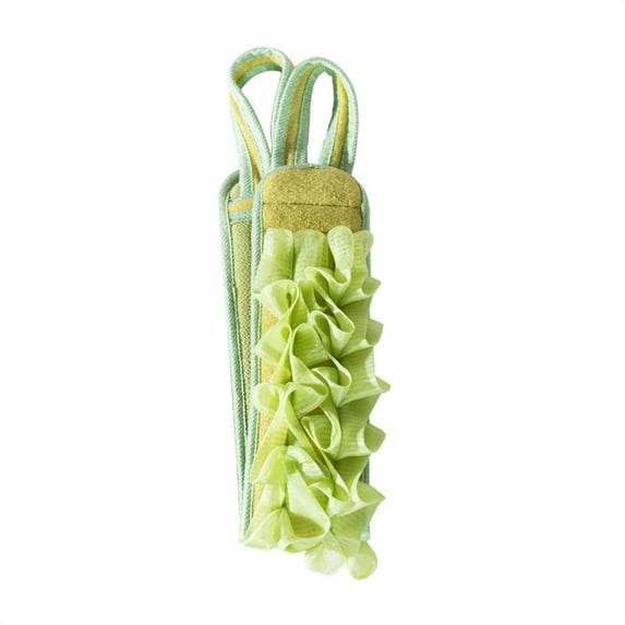 Hibiscsu Exfoliating Back Scrubber for Shower with Handles, 31.5 Inch Double-Sided Back Exfoliator Body Scrub Towel, Exfoliating Washcloth Bath Tool for use in Shower, to Clean Skin for Men & Women