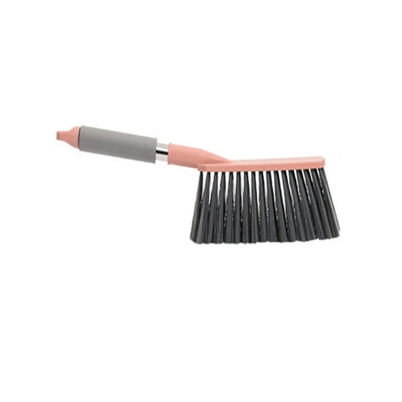 Hibiscsu Hand Broom Cleaning Brush Soft Bristle Hand Brush Plastic Counter Duster Household Multifunction Dusting Brush with Long Handle for Cleaning Bed Car Sofa Furniture Clothes Carpet 16.5-Inch
