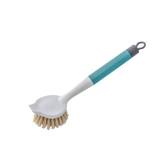 Hibiscsu Kitchen Dish Brush Plastic Handle Dish Scrubber , Scrub Brush for Pans, Pots, Kitchen Sink Cleaning, Dishwashing and Cleaning Brushes are Perfect Cleaning Tools, Green